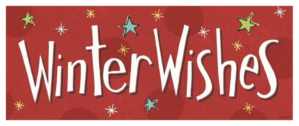 "Whimsy Winterland VIII" Digital Paper Print by Anne Tavoletti, 42"x18"