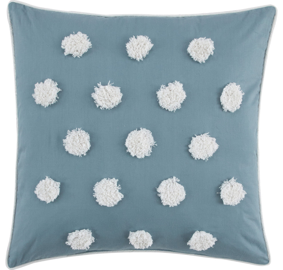Belavia 7 Piece Comforter Set, Light Blue, Queen