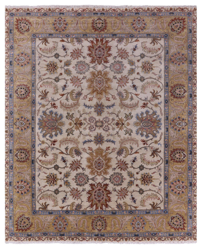 Persian Tabriz Hand Knotted Wool Rug 8' 1" X 9' 10" Q9023