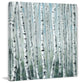 "Skinny Tree Trunks" Painting Print on Wrapped Canvas, 18"x18"