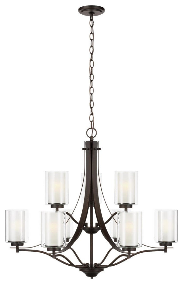 Elmwood Park 9-Light Chandelier Bronze