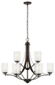 Elmwood Park 9-Light Chandelier Bronze