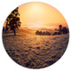 Field Of Dreams Panorama, Landscape Round Wall Art, 36"