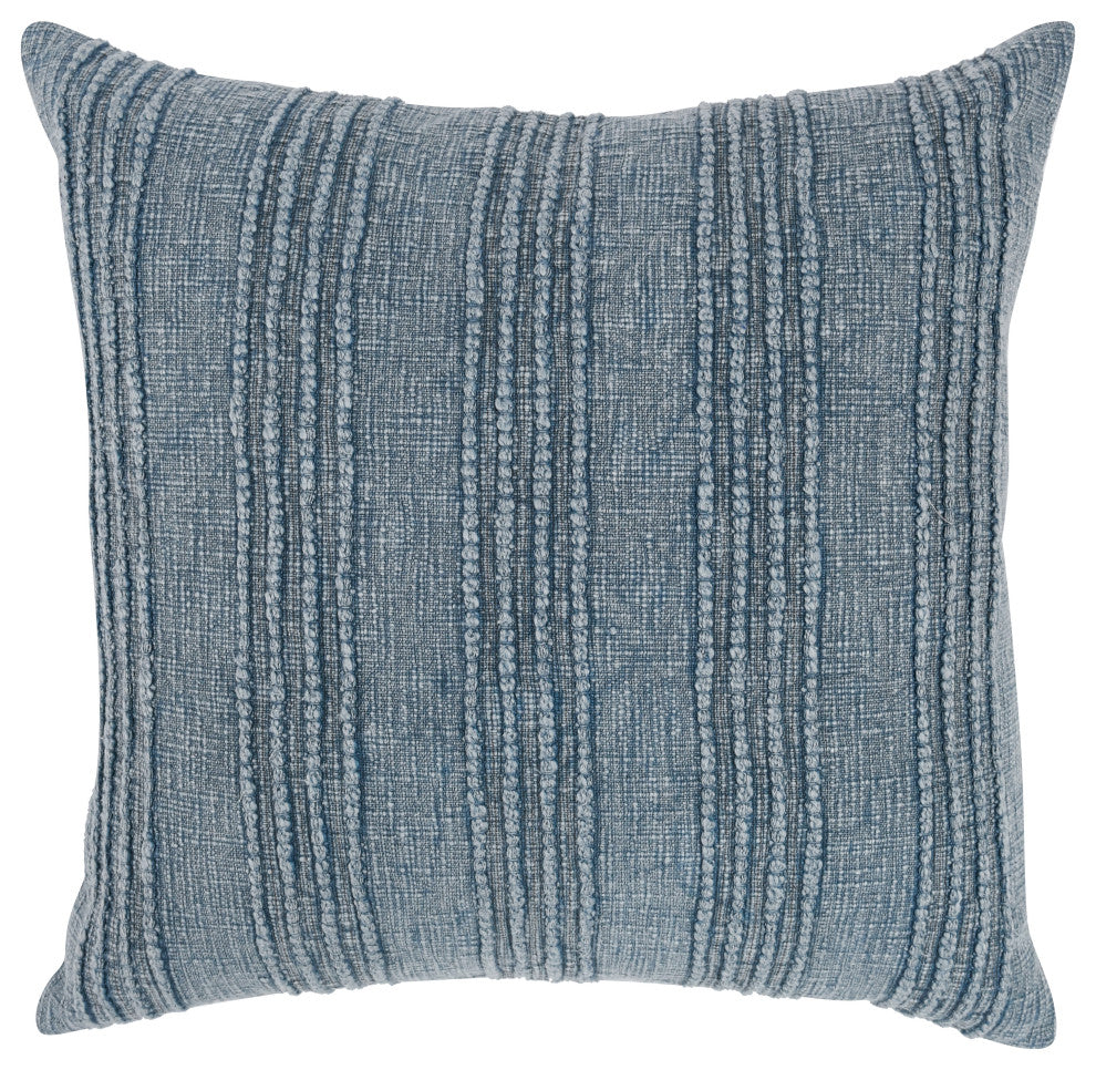 Hannah 100% Cotton 22" Throw Pillow by Kosas Home, Blue