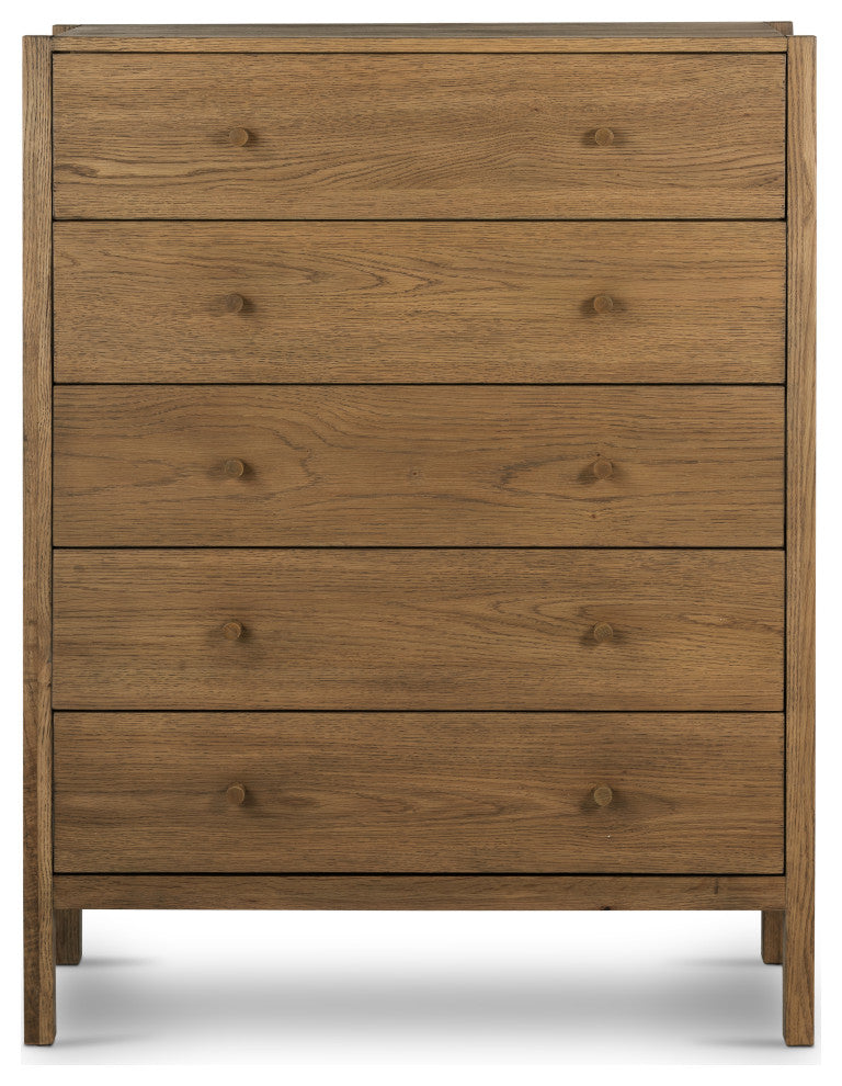 Meadow 5 Drawer Dresser-Tawny Oak