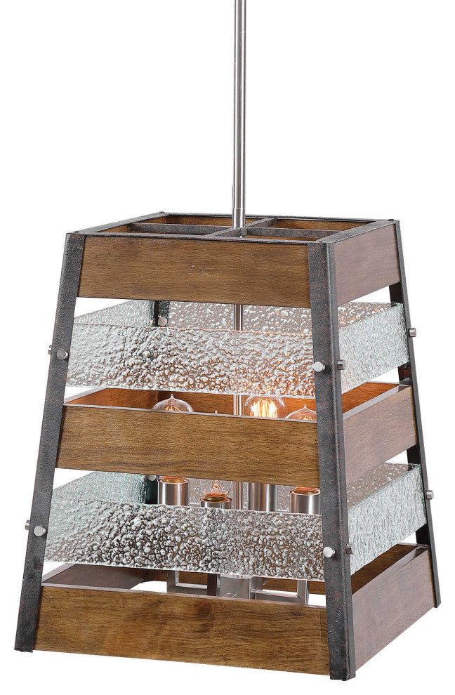 Uttermost Glasshouse 4 Light Lantern Pendant