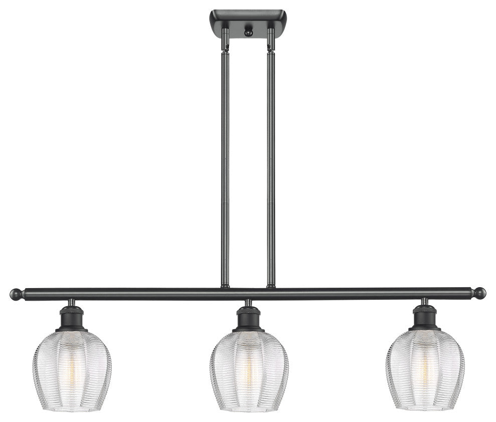 Innovations 516-3I-BK-G462-6-LED 3 Light 36" Island Light, Matte Black