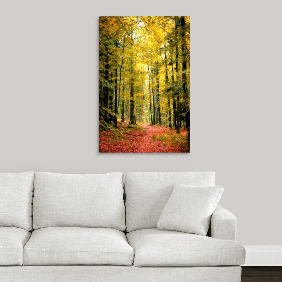 "Paintography Wood" Wrapped Canvas Art Print, 24"x36"x1.5"