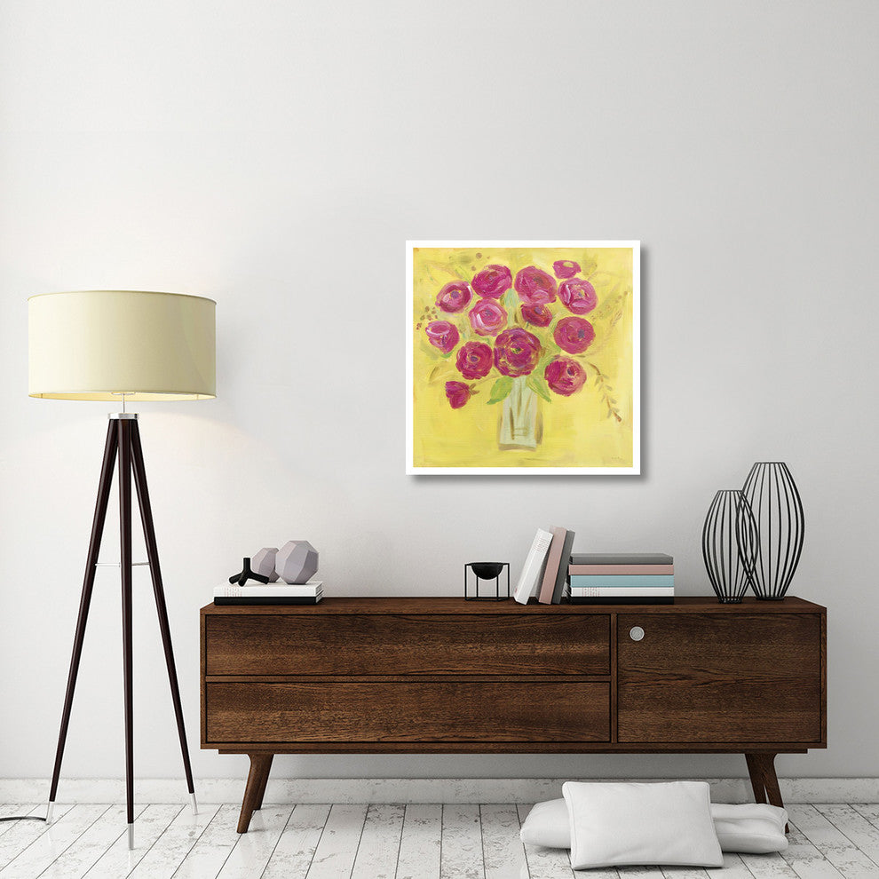 "Burst of Poppies Bright" Digital Paper Print by Farida Zaman, 32"x32"