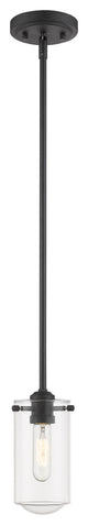 Zlite 471MP-MB 1-Light Mini Pendant, Clear