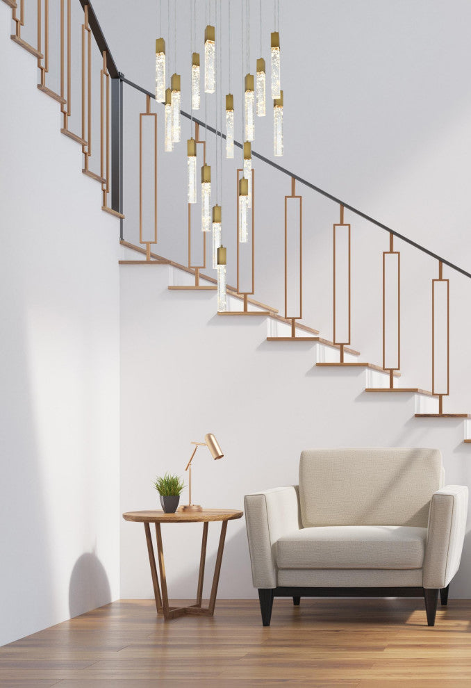 Home Living 36" Chandelier, Satin Gold