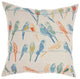 Nourison Home 20"x20" Waverly Waverly Pillows Retweet Multicolor Throw Pillows