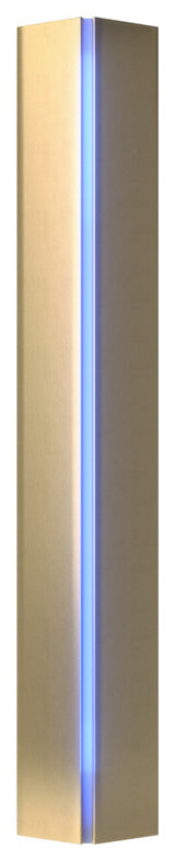 Gallery Small Sconce, Modern Brass, Blue Glass