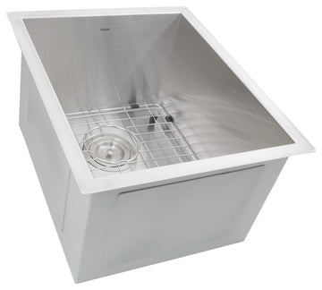 Nantucket Sinks 15" Pro Series Zero Radius Undermount Stainless Bar/Prep Sink