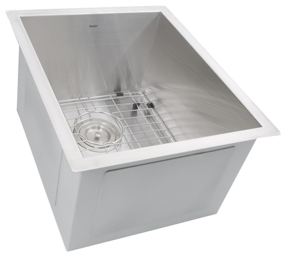 Nantucket Sinks 15" Pro Series Zero Radius Undermount Stainless Bar/Prep Sink
