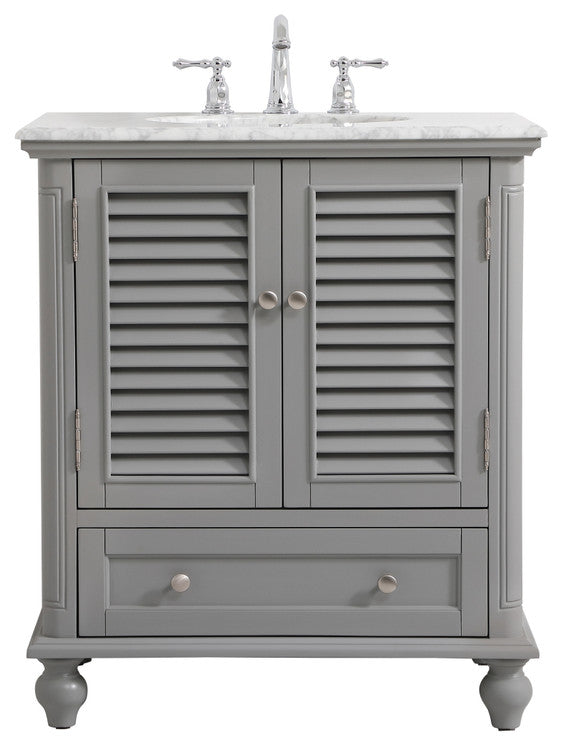 Home Living 30" Single Bathroom Vanity, Gray