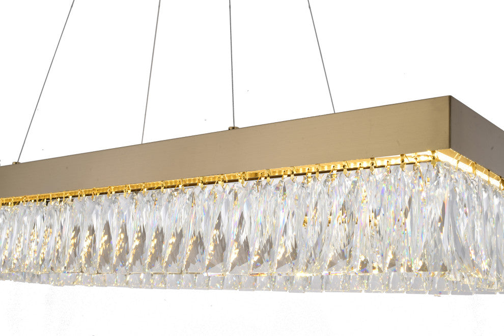 Bethel International FT97C40G 1-Light LED Chandelier, Gold