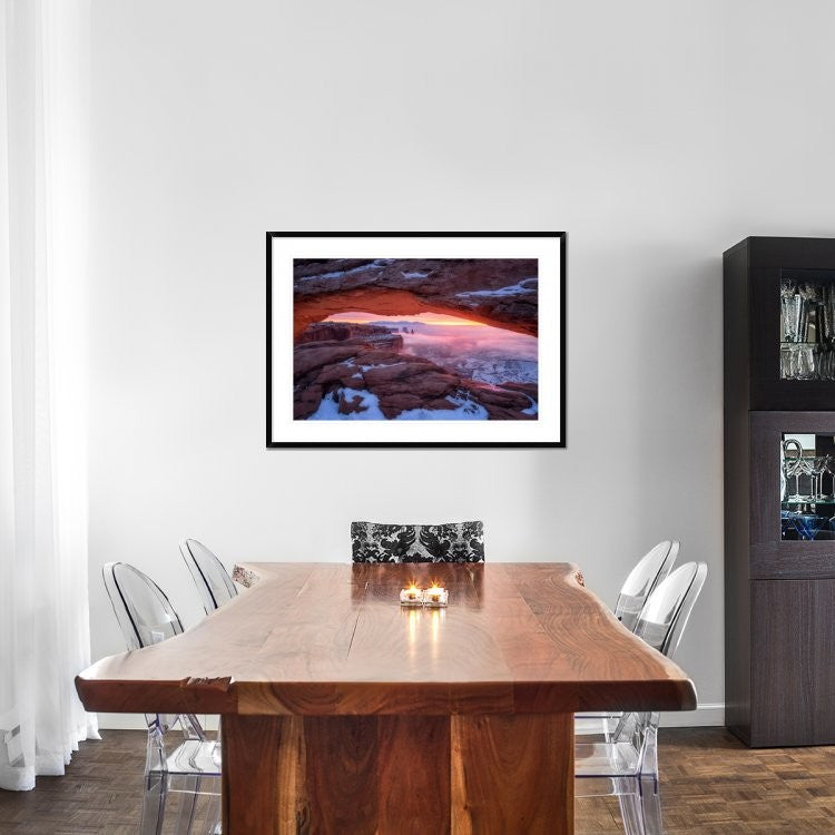 "The Moment Right Before Sunrise" Framed Digital Print by Daniel F, 44x32"