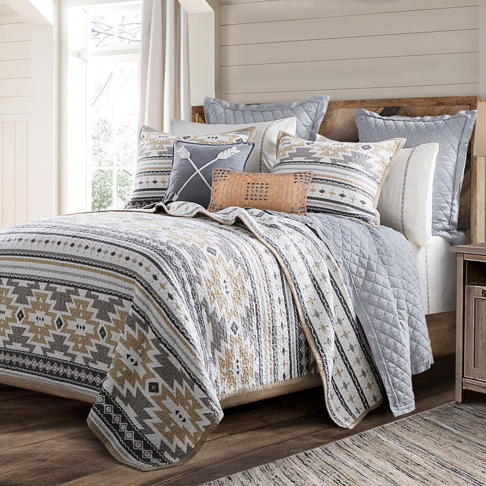 Desert Sage Reversible Quilt Set, 3 Piece, King