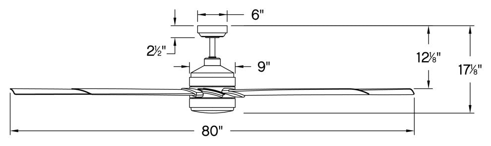 Hinkley Turbine 80" Integrated LED Ceiling Fan, Metallic Matte Bronze