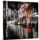"City At Night V" Wrapped Canvas Art Print, 24"x24"x1.5"