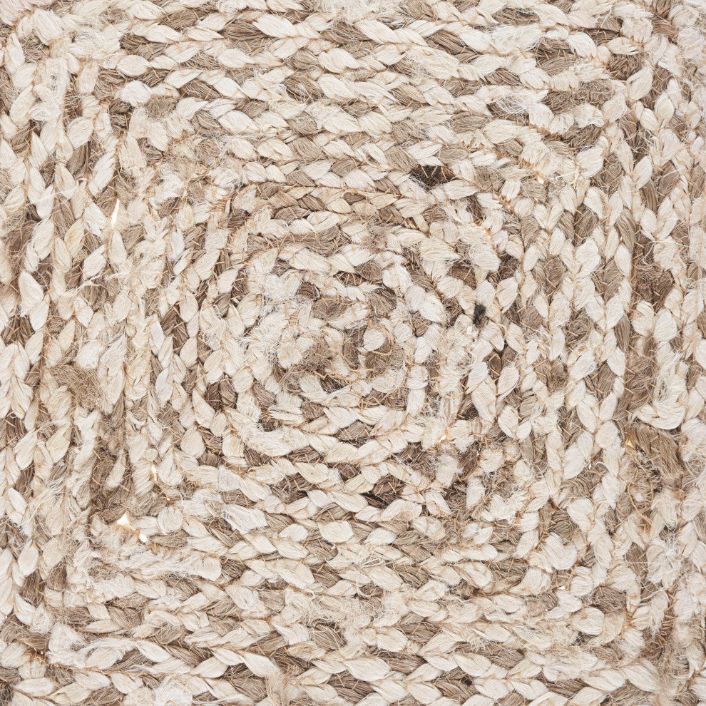 Woven Bleach and Organic Jute Table Top Set, 1'5"  X 1'5"