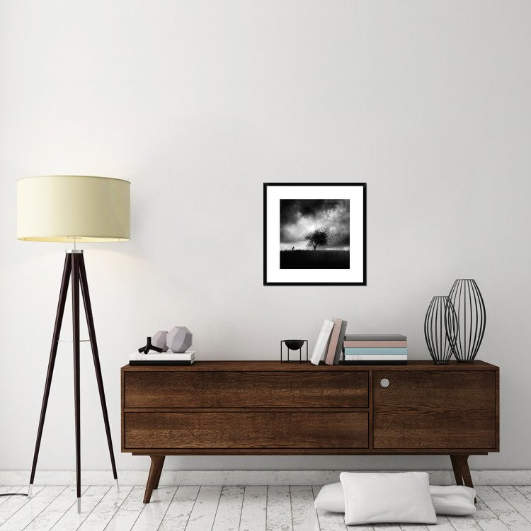 "Printemps Perdu" Framed Digital Print by Sebastien Del Grosso, 24x24"