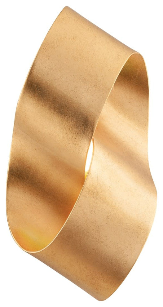 Corbett Lighting 327-01 Lazlo 15" Tall LED Wall Sconce - Vintage Gold Leaf