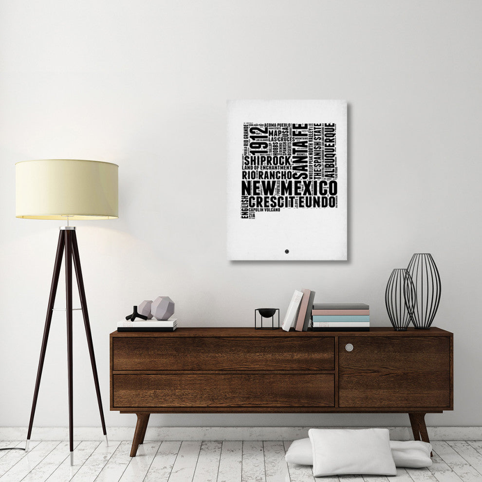 "New Mexico Word Cloud 2" Fine Art Print
