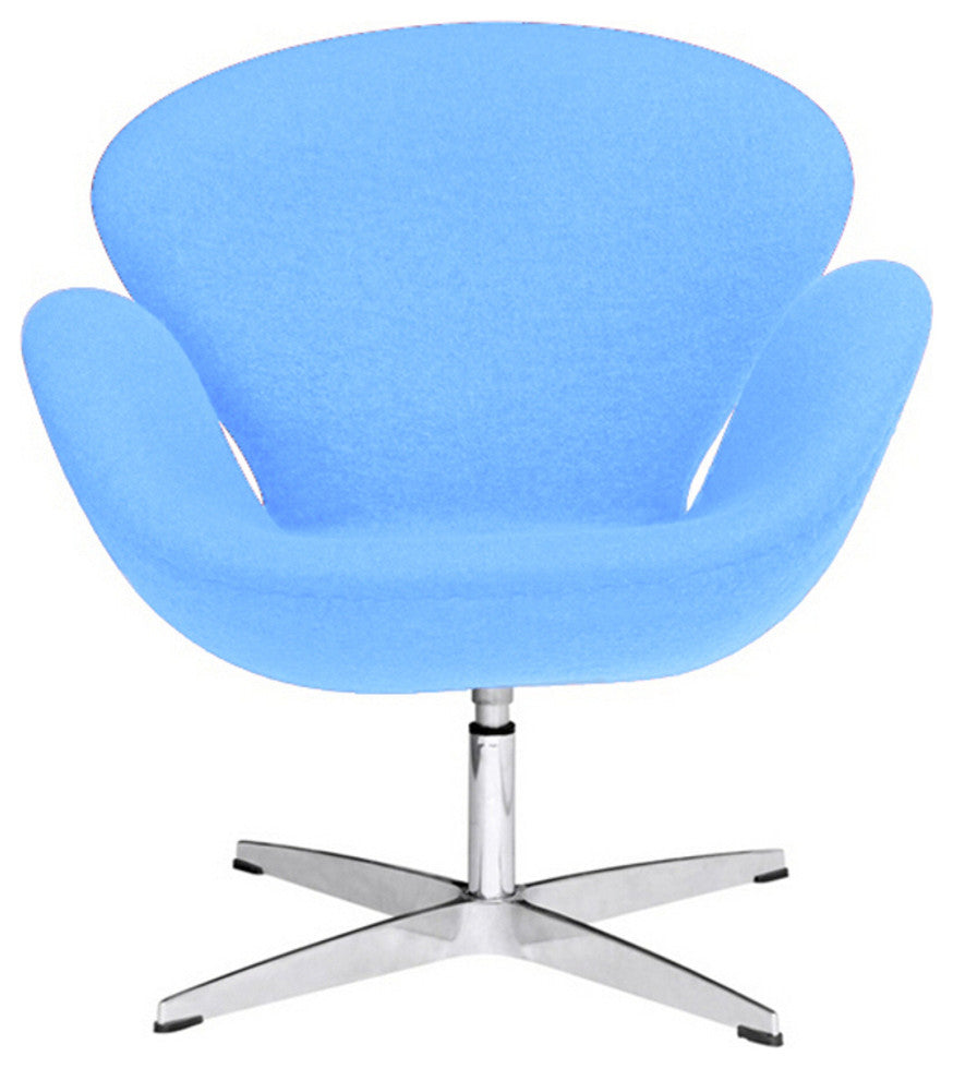 Modern Classics Swan Chair Fabric, Light Blue