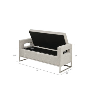 Madison Park Crawford Soft Close Storage Bench