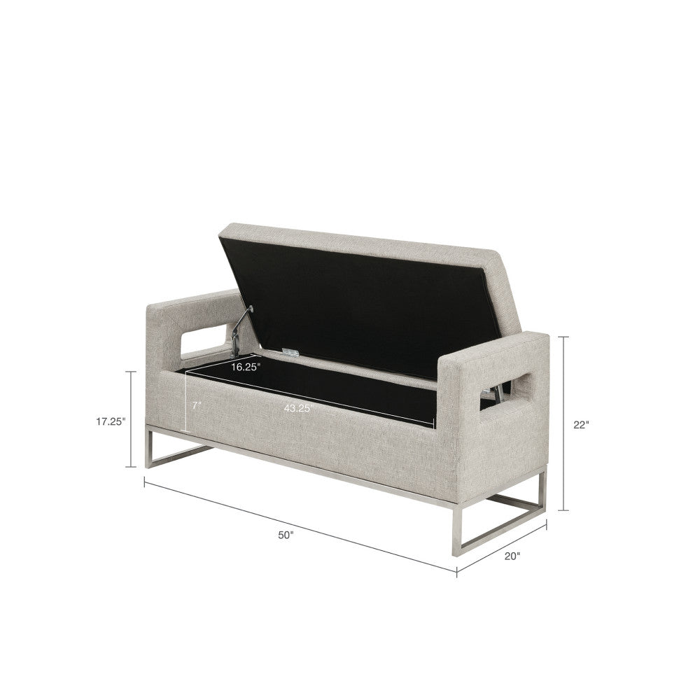 Madison Park Crawford Soft Close Storage Bench