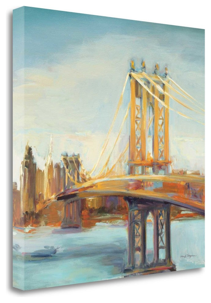 "Sunny Manhattan Bridge" By Marilyn Hageman, Giclee Print on Gallery Wrap Canvas