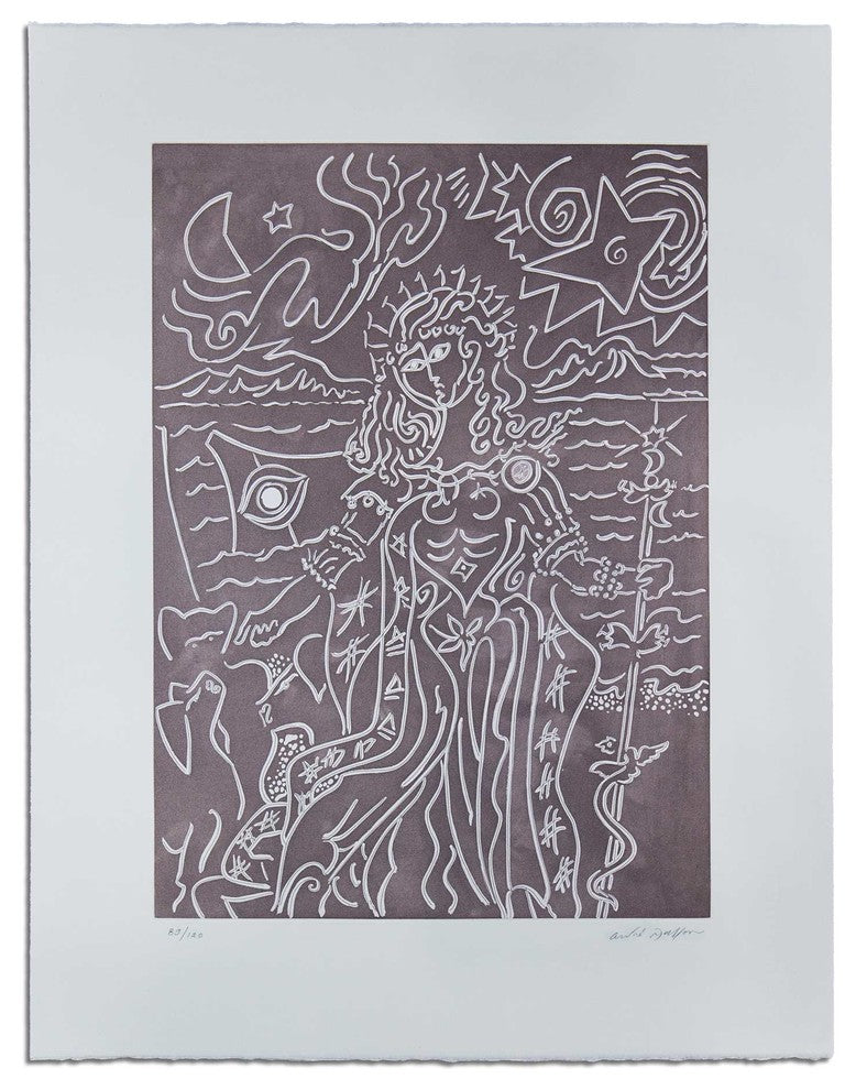 Andre Masson Original Hand Signed Etching, 1978, Circe, Framed