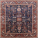 Ahgly Company Indoor Square Mid-Century Modern Area Rugs, 3' Square