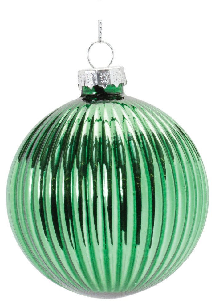 Textured Glass Ball Ornament, 12-Piece Set