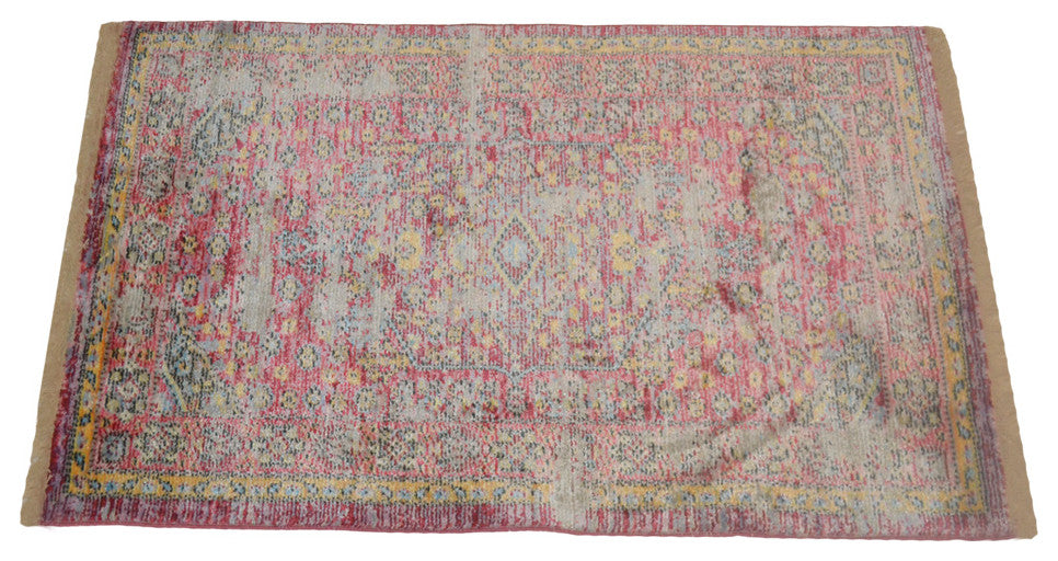 Machine Made Polyester Durable Indoor Outdoor Washable Oriental Pattern Footmat