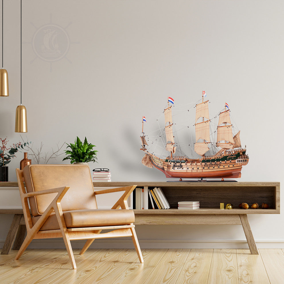 Friesland Museum-quality Fully Assembled Wooden Model Ship