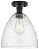 Innovations 616-1F-BK-GBD-94 1 Light Semi-Flush Mount, Matte Black