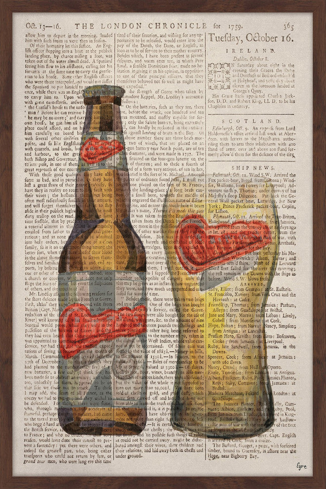 "Carlsberg Time" Framed Painting Print, 24"x36"