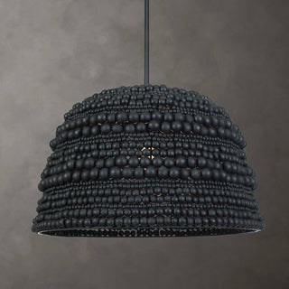 Uttermost Persephone Black Bead 1 Light Pendant