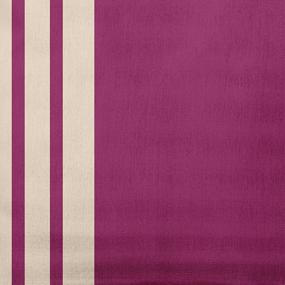 18" x 18" Stripe Indoor/Outdoor Polyester Throw Pillow, Dusty Rose