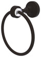 Pacific Grove Towel Ring with Groovy Accents, Oil Rubbed Bronze