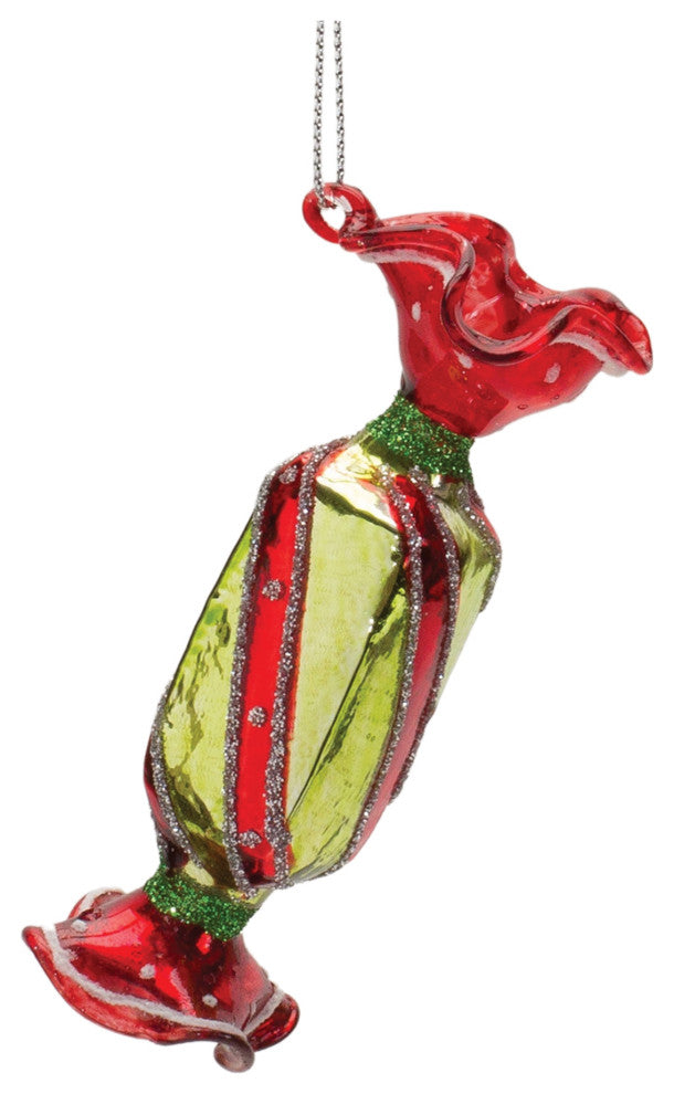 Glass Wrapped Candy Ornament, 12-Piece Set