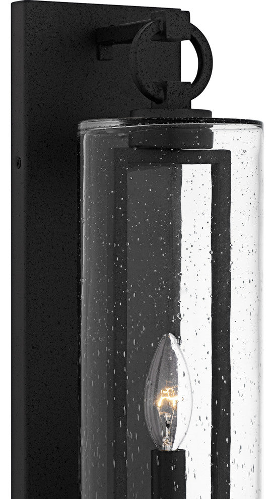 Quoizel RDN8405 Redan 18" Tall Outdoor Wall Sconce - Stone Black