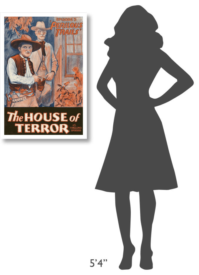 "Vintage Westerns: Perilous Trails - House of Terror" Print, 22"x32"