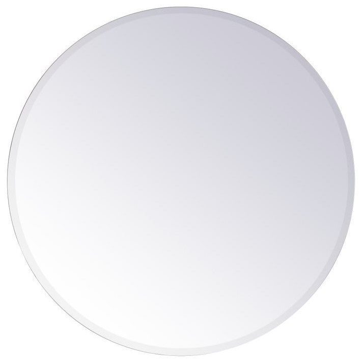 Gwen Round Mirror, 36", Clear