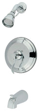 Kingston Brass Tub and Shower Faucet, Polished Chrome