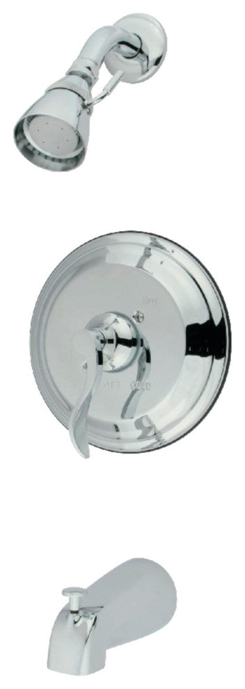 Kingston Brass Tub and Shower Faucet, Polished Chrome