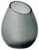 Drop Vase 6.5"Hx4.9" Smoke, Large